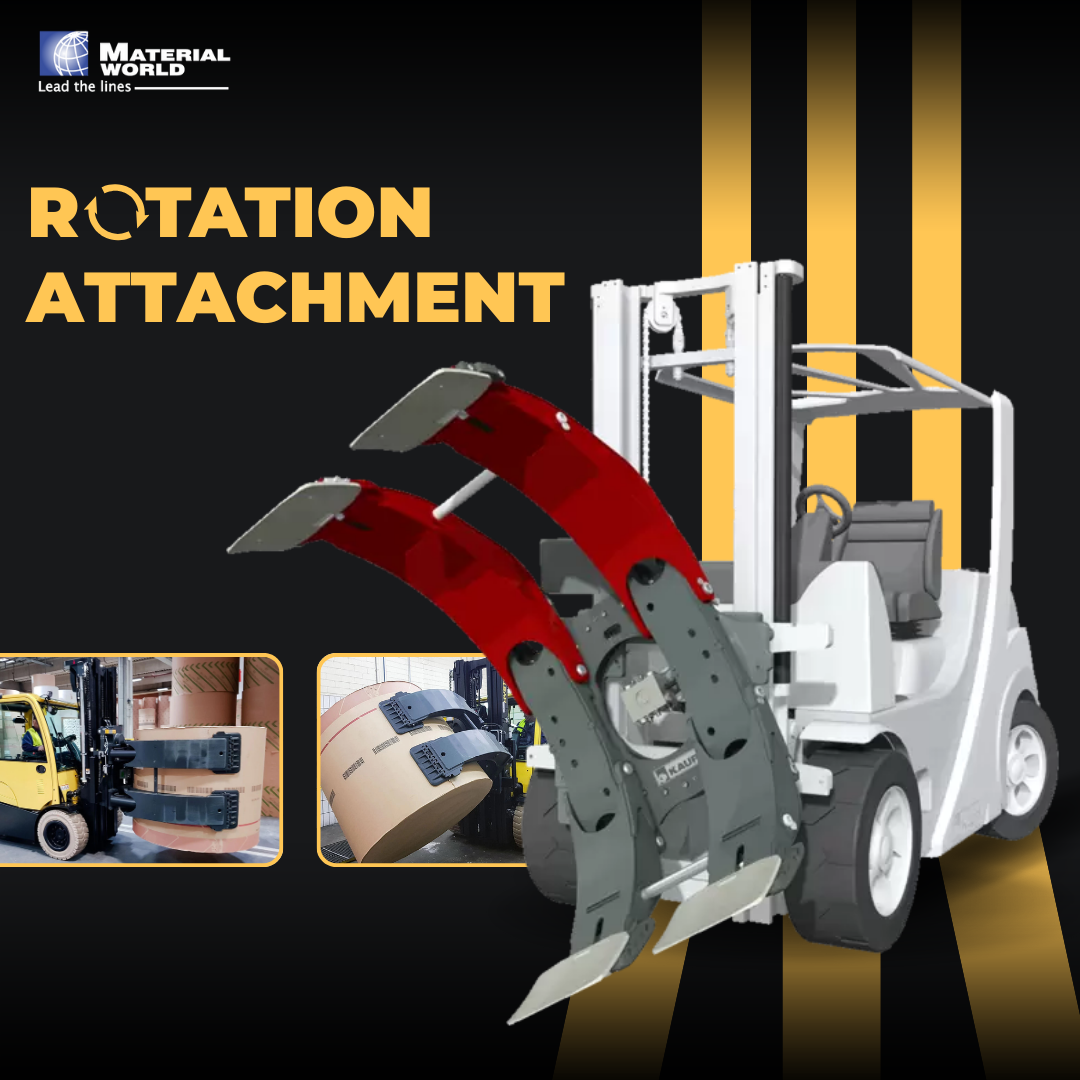 Forklift Rotation Clamp | Roll Handling Solution | Material World Asia