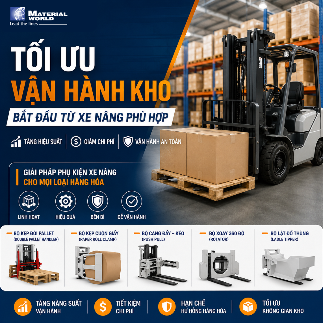 Tối Ưu Kho FMCG Với Phụ Kiện Xe Nâng